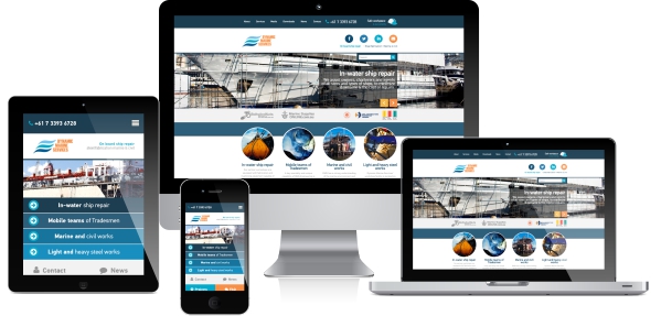 Dynamic Marine Services website design